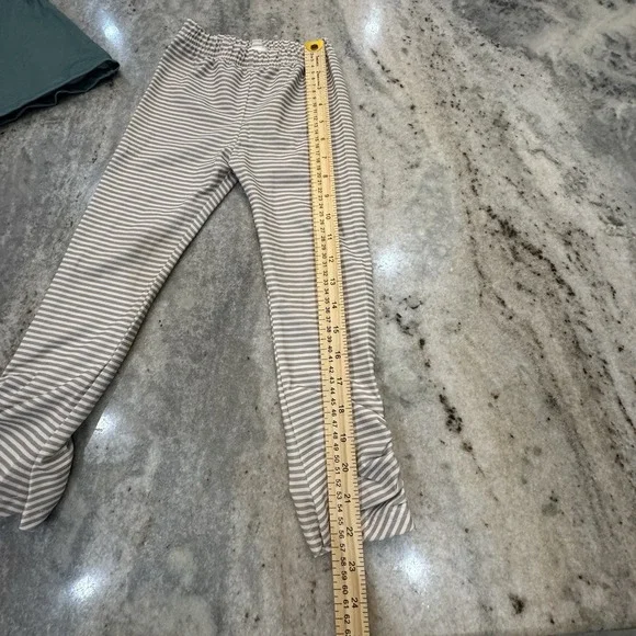 Busy Bees Smocks 3T Set Cow Farm Striped Pants Cute Outfit Embroidered Buttons - Picture 5 of 5